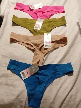 Milan Seamless Thong Set - Hot Pink, Olive, Nude, Blue